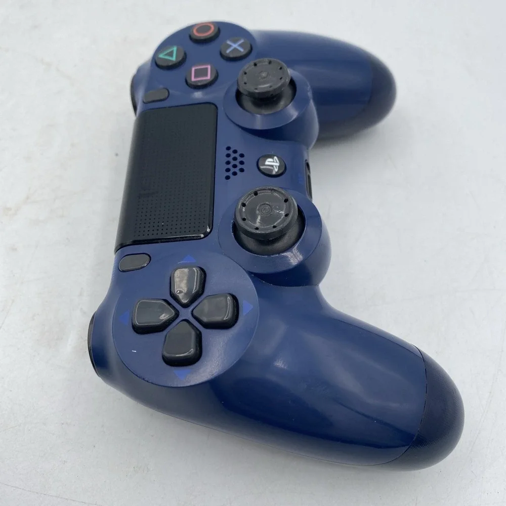 Sony PS4 CUH-ZCT2U Video Game Controller - Blue With Black Grip Cover Tested